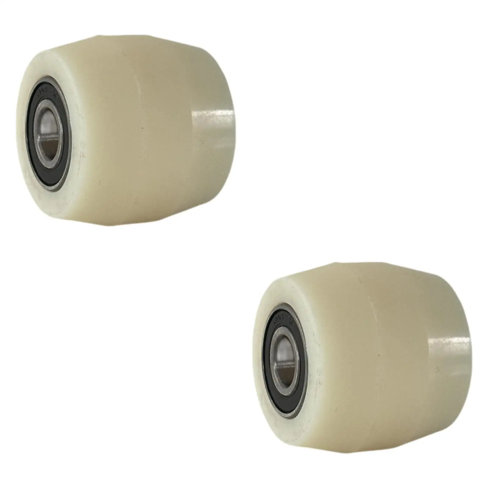 2x Roller Wheel with Bearings ID 20mm Spare Part Professional 80mmx70mm Forklift Replacement Wheels Pallet Jack Load Wheel