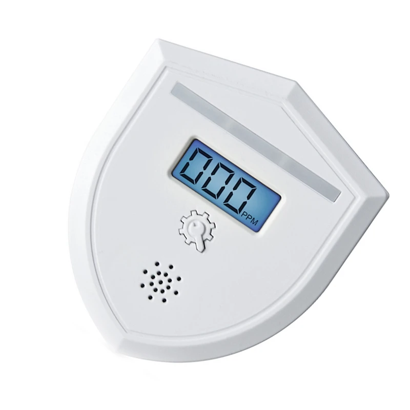 Nowy wykrywacz tlenku węgla wyświetlacz LCD Alarm ostrzegawczy bezprzewodowy CO wykrywacz nieszczelności pożar 85db Alarm CO Alarm