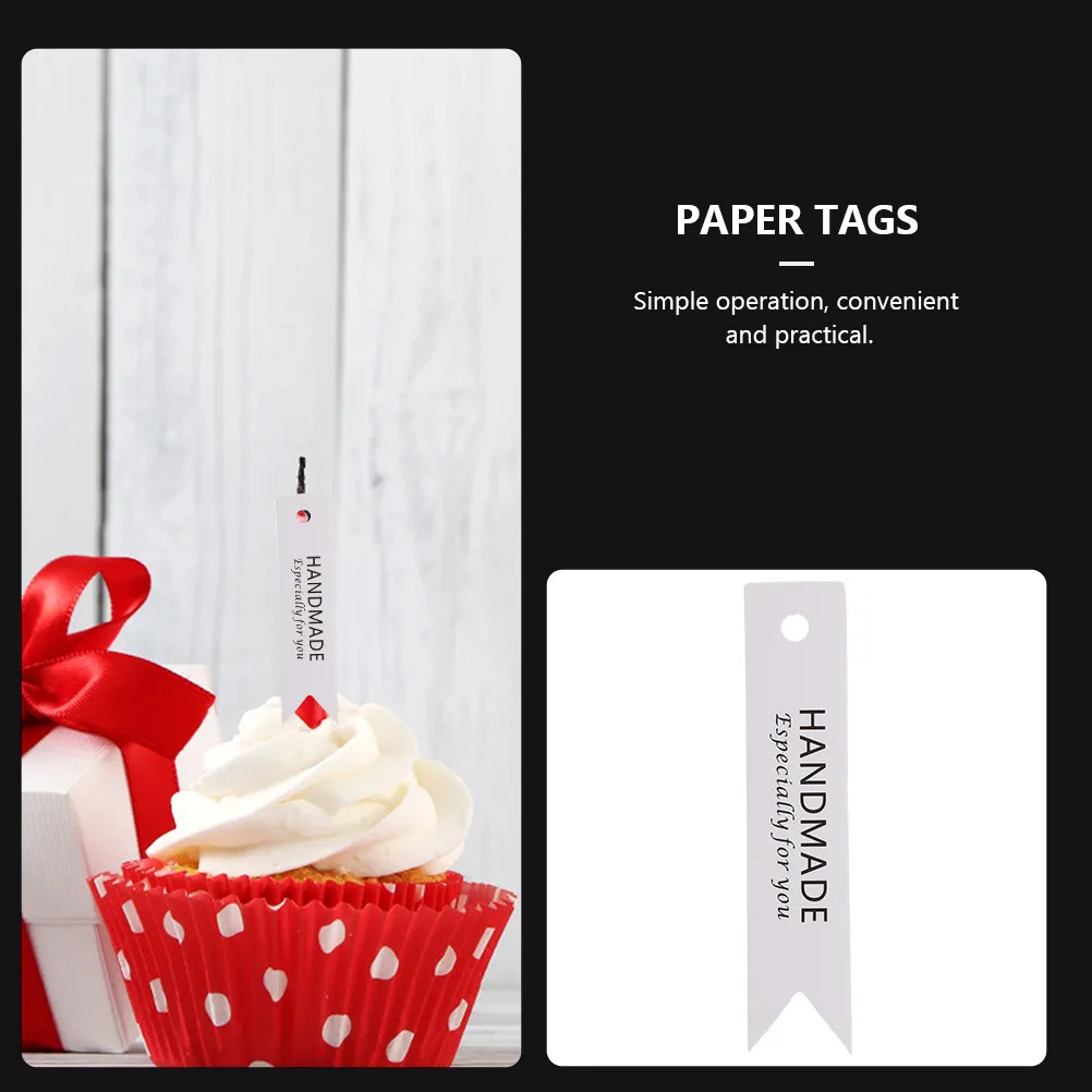 

50 шт. Декоративные бумажные бирки ручной работы для подарков, тортов, хлеба, ароматизированных аксессуаров