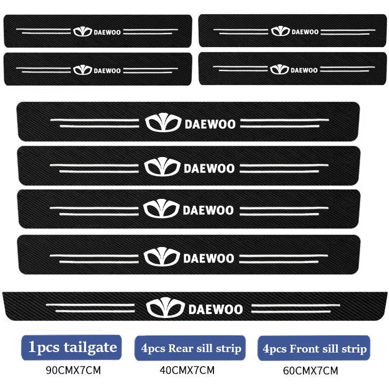 شريط لاصق واقي لواقي باب السيارة لملحقات دايو كالوس لانوس نكسيا ماتيز نوبيرا إسبيرو جينترا T250 أفيو داماس لابو