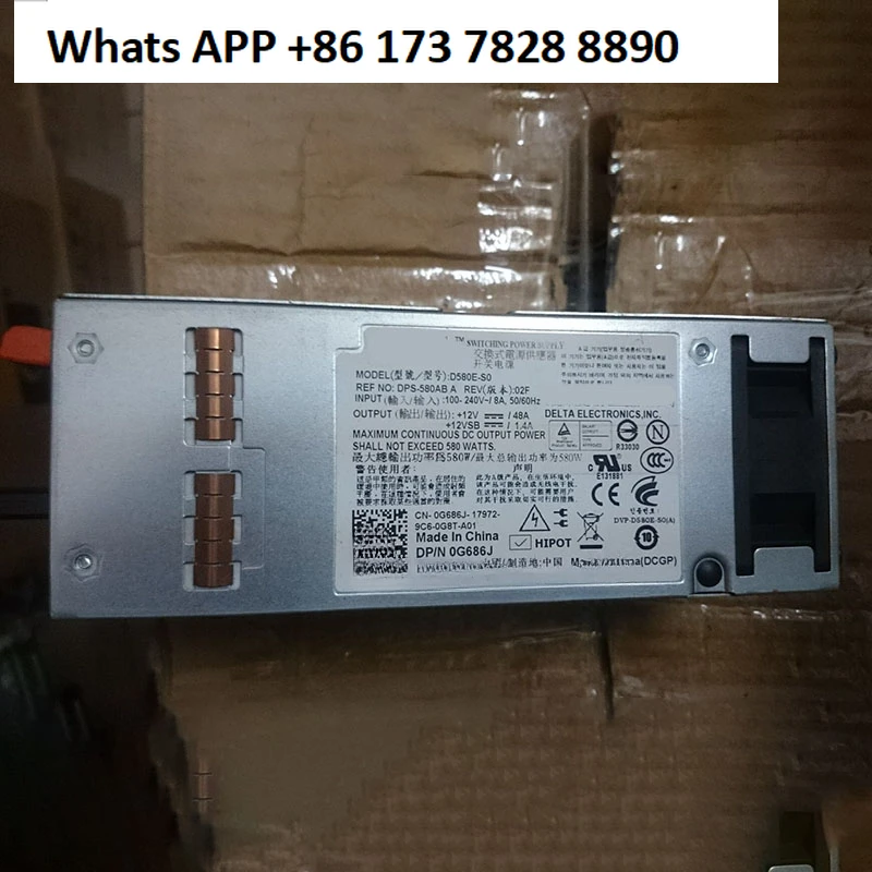 580 W Server-Netzteil F5XMD H371J G686J A580E-S0 D580E-S0 für T410 (stark Prozent neu)