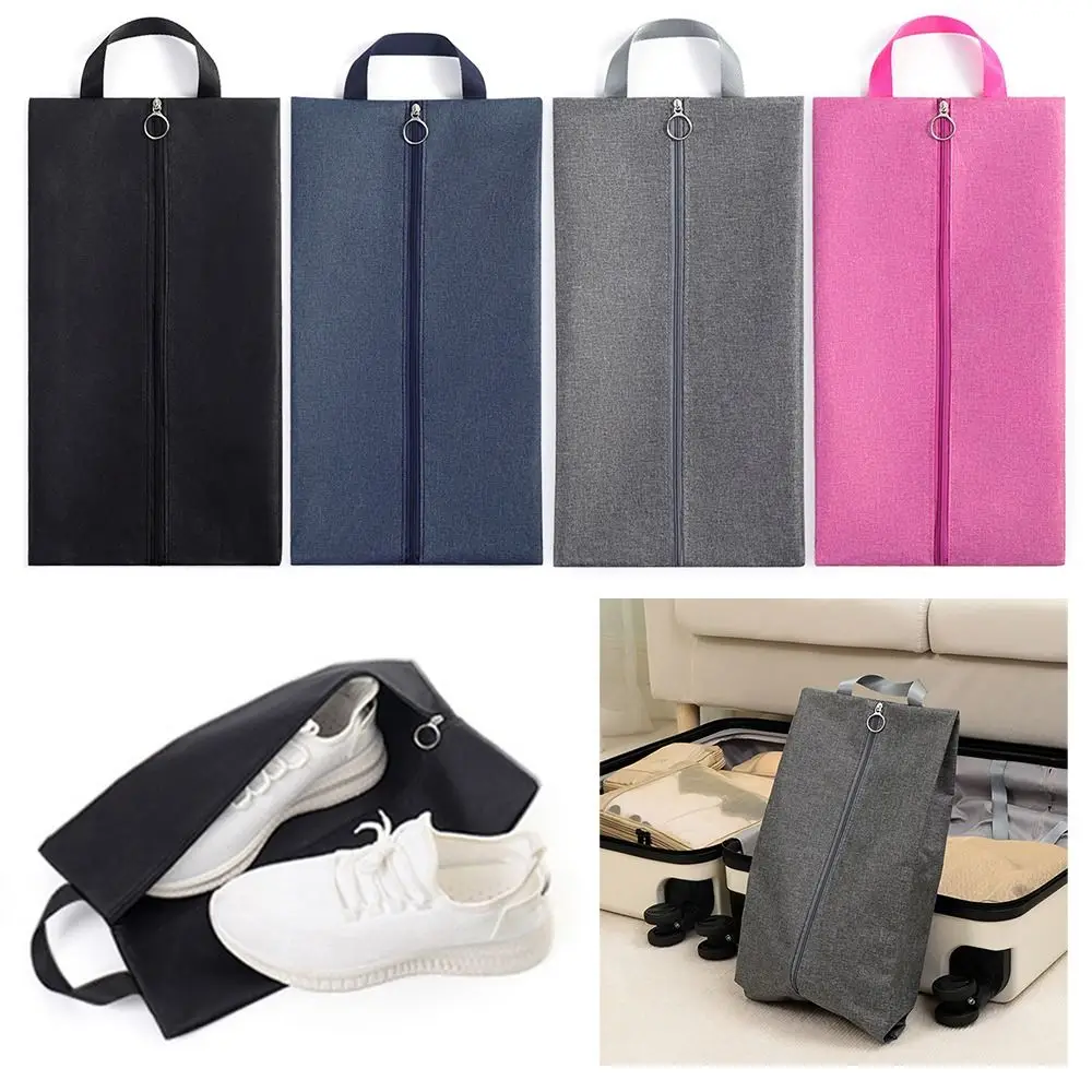 Bolsa de zapatos de viaje Multicolor, bolso de mano multiusos con cremallera, almacenamiento de zapatos, a prueba de polvo, colgante de pared, viaje, deporte al aire libre