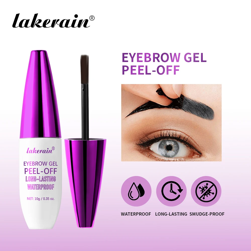 Gel à sourcils Peel-off pour tatouage, imperméable et résistant à la sueur, effet longue durée, anti-taches, teinture naturelle pour les yeux, maquillage, cosmétiques