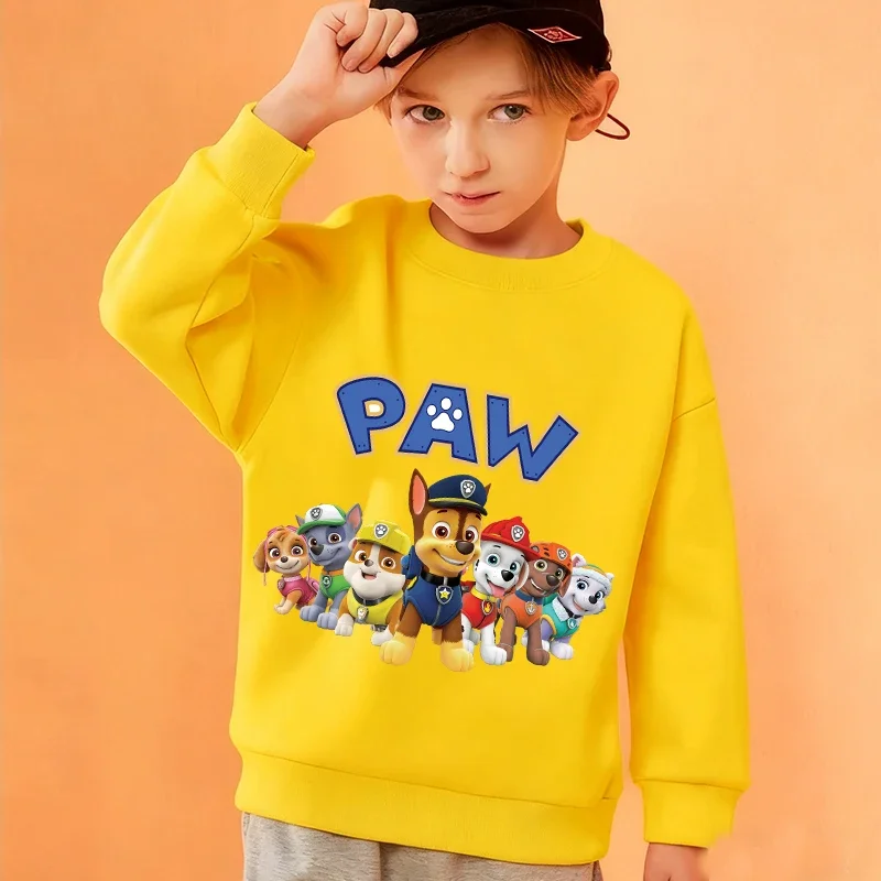 

Paw Patrols Children Hoodies Children Winter Thick Warm Hoodies Girls Boys Cartoon Anime Sportswear Baby Clothes Birthday Gifts