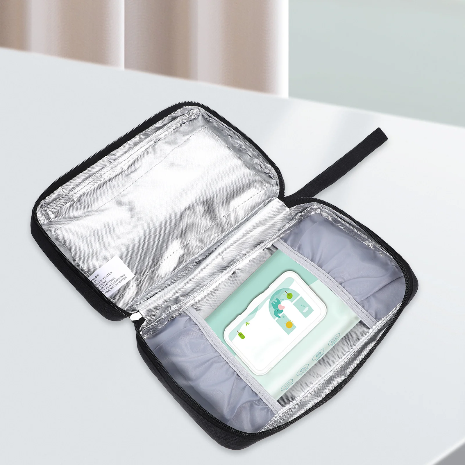 Babydoekjesverwarmer Draagbare USB-luier Natte tissueverwarmer met ingebouwde temperatuursensor Energiebesparend Laag vermogen