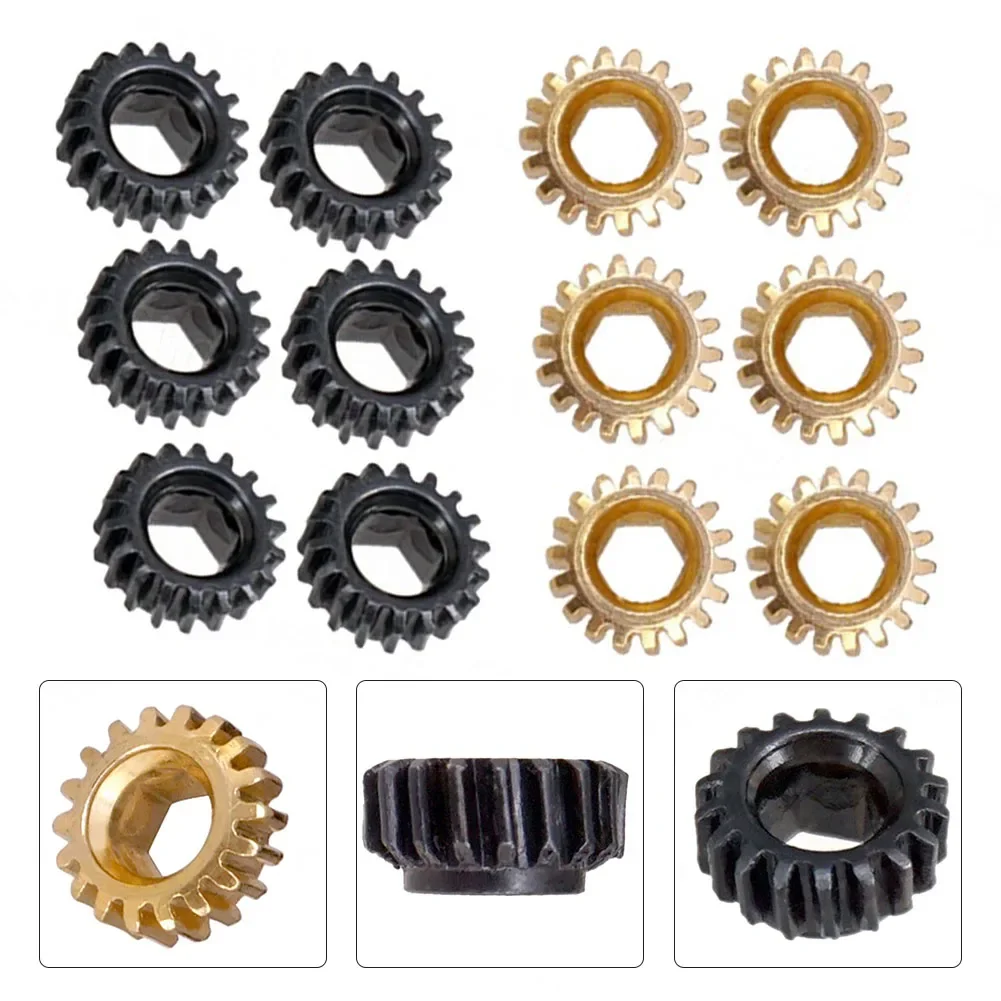 

6Pcs Guitar Tuner Gears Gold Guitar Parts Tuners Tuning Pegs Key Machine Heads Hex Hole Gears 1:18 Guitar Replacement Parts