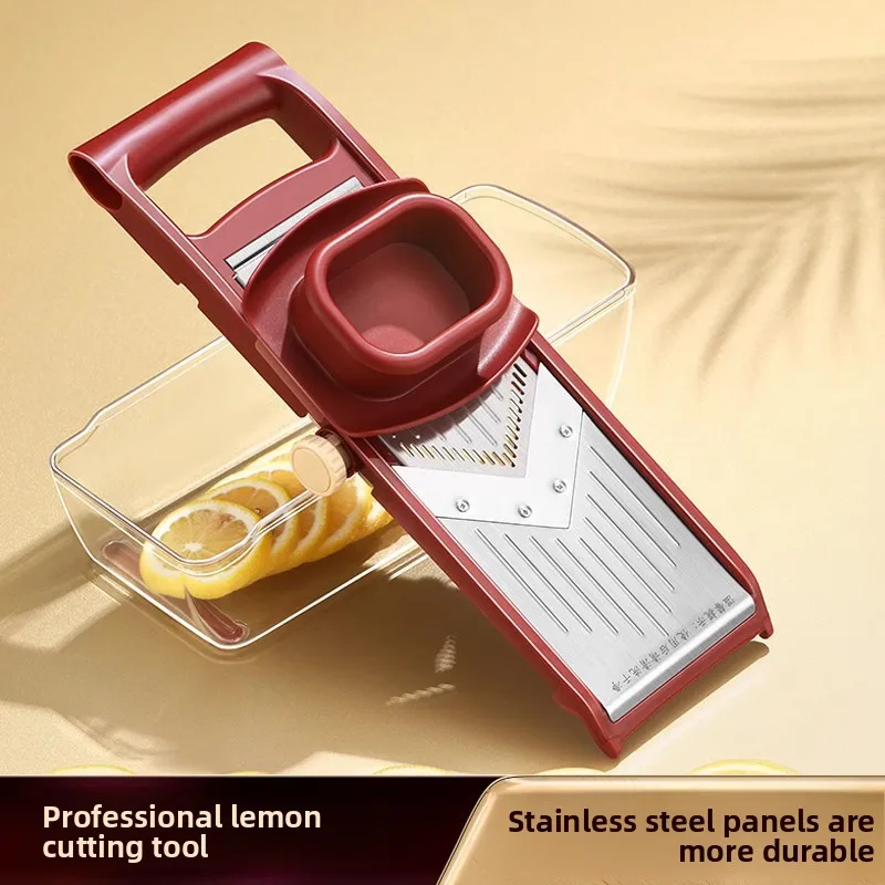 Multifunctional Radish Shredder Kitchen Potato Shredder Vegetable Cutter New Slicer Shredder Lemon Tea Milk Tea Shop