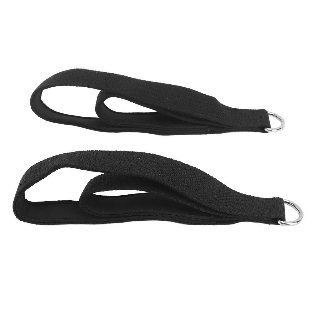 2PCS Durable Anti Slip Pilates Double Loop Straps Soft Padded D-Ring Fitness Exercise Straps Pilates Straps Yoga Exercise