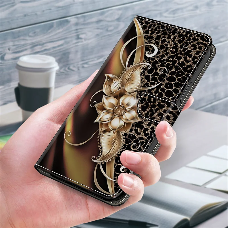 Painted Pattern Phone Case for Huawei P30 Pro Mate 10 Pro P 30 P20 lite P30Pro P30Lite TPU Leather Card Pocket Flip Coque Shells