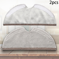 2PCS Ultra-fine Fiber Full Wool Cloth Mopping Cloths For-Xiaomi For-Roborock S5 MAX S50 S55 S6 MAXV Sweeping Machine Spare Parts