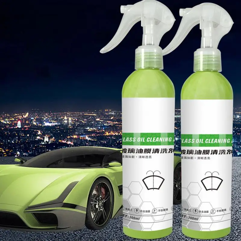 Car Oil Film Cleaner Car Windshield Oil Film Cleaner 300ml Car Glass Oil Window Cleaner Glass Stripper Water Stains Remover