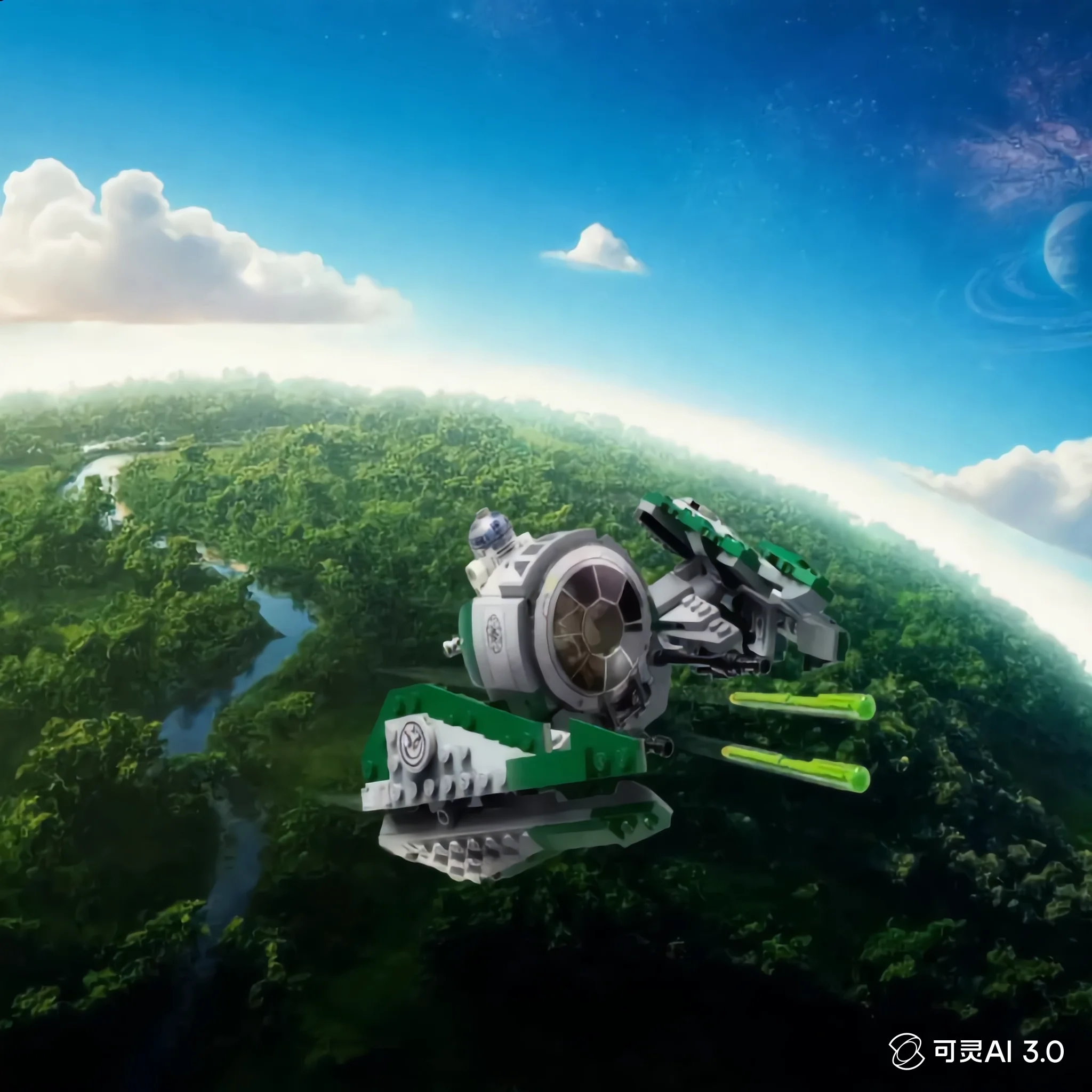 

2026 New 253 Pieces Galaxy Yudas Space FIT Jedi Star Fighter Building Blocks Model Building Blocks Toy Birthday Gift