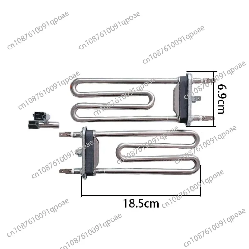 Washing Machine Heating Element with Sensor Stainless Steel for Dryer Washer Temperature Heating Tube Electric Water Heater