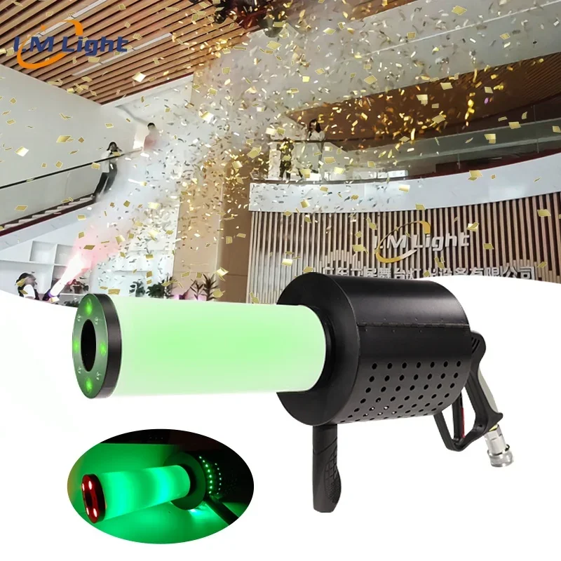 

LM factory wholesale stage equipment RGB LED CO2 confetti for wedding party DJ disco handhold CO2 confetti Jet