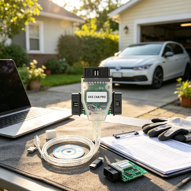 VAG CAN PRO V5.5.1 VCP Scanner OBD2 Diagnostic Interface with Dongle Can Bus UDS K‑line for Multi‑Cars