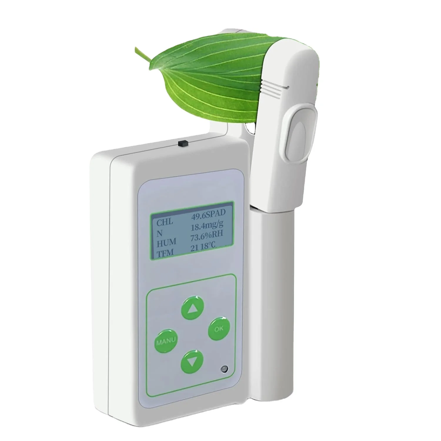 Portable Chlorophyll Tester Meter Leaf Temperature Analyzer for Plant Farming Gardening Scientific Environmental Use