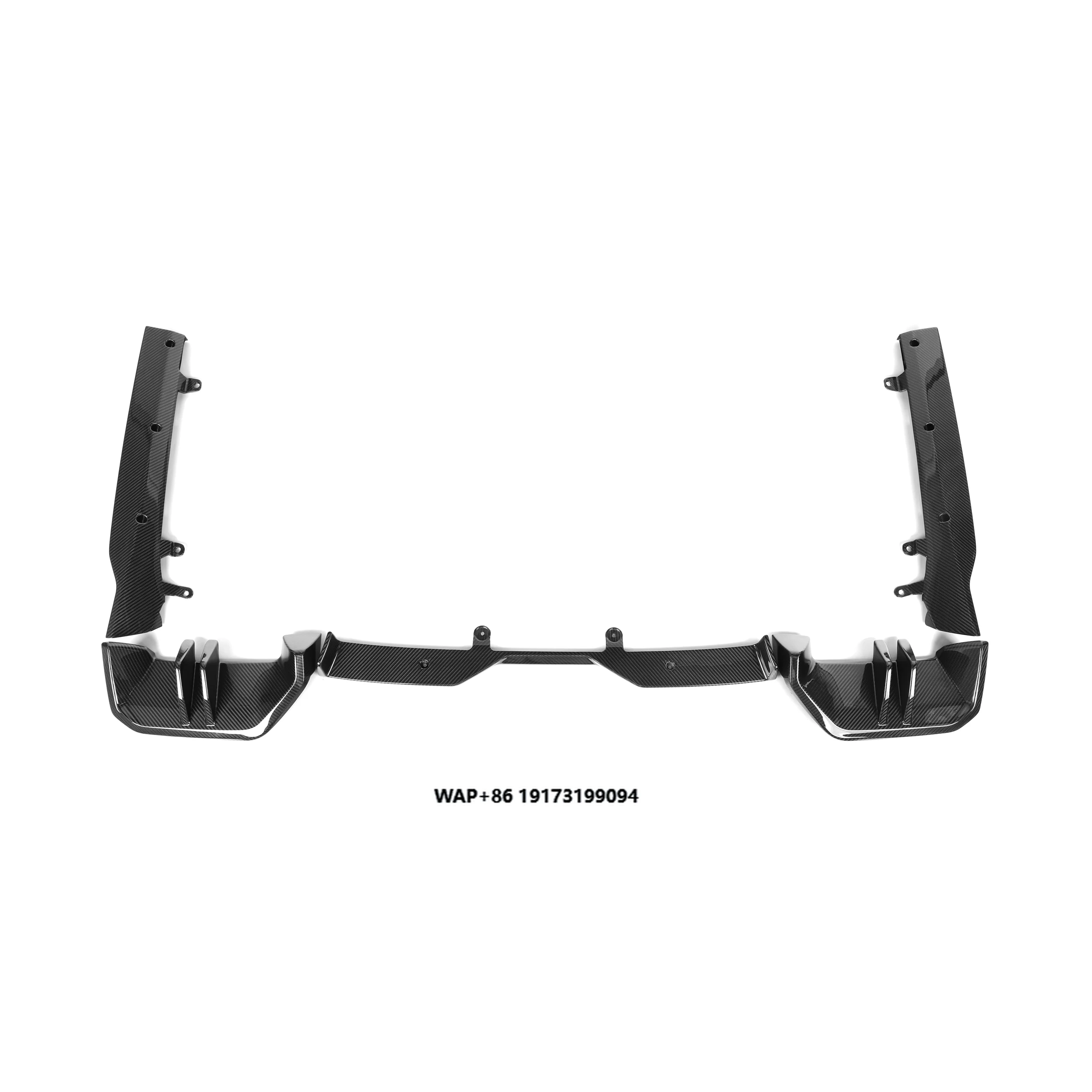 

G60 Diffuser Dry Carbon Fiber MP Style Rear Diffuser Splitters 5PCS Fit for 5 Series G60 4-Door 2024+ Rear Bumper Diffuser