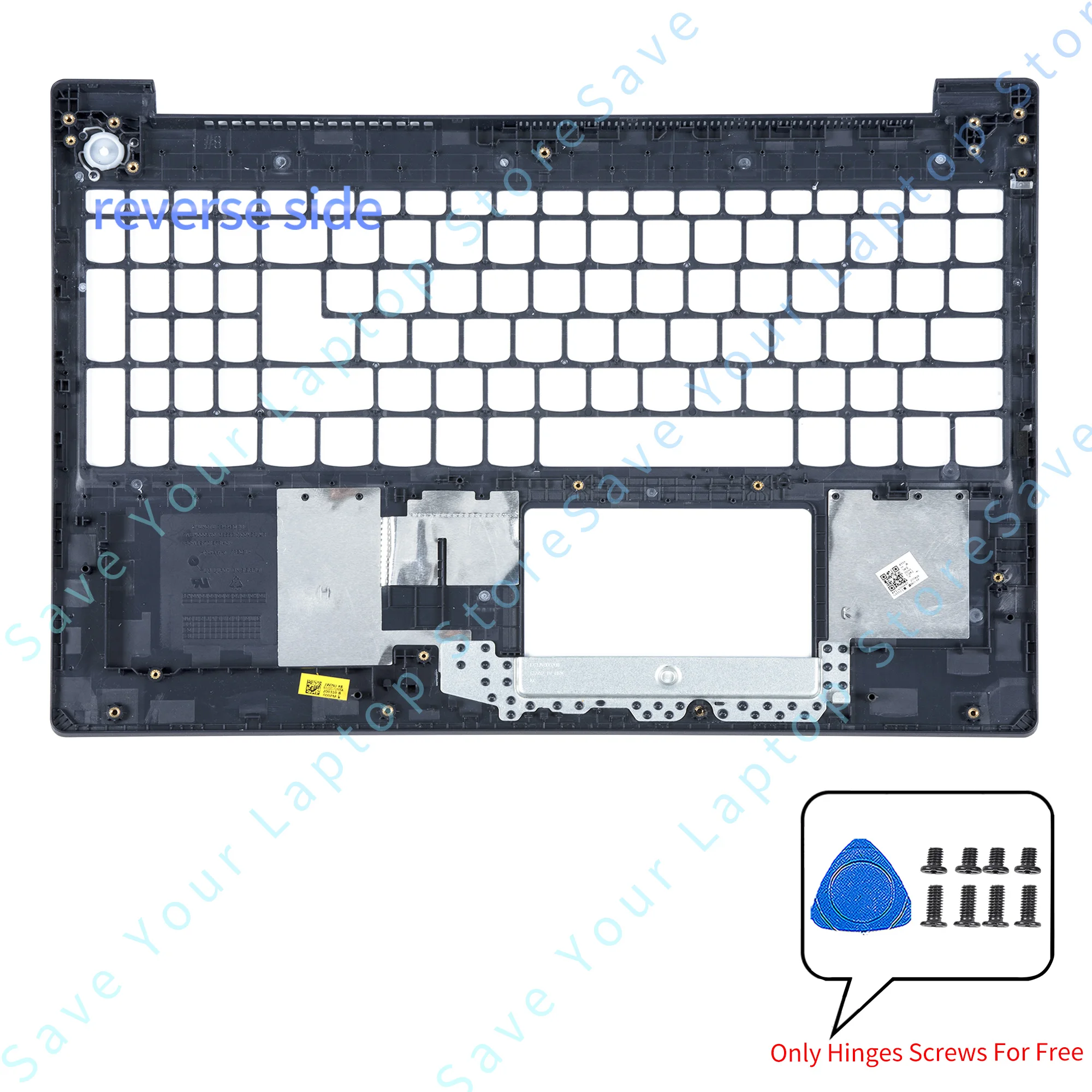 Imagem -04 - Tampa Traseira Moldura Palmrest Dobradiça de Caixa Inferior para Lenovo Ideapad 15s 2023 15itl05 15ada05 315 3-15are05 15iml05 15iil05 Novo