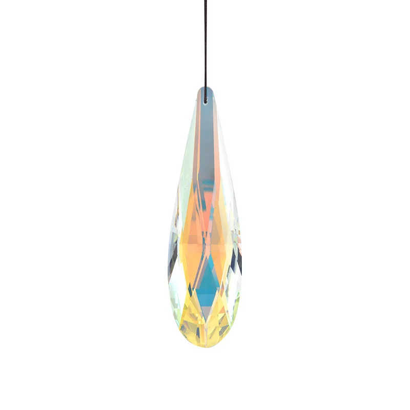 Kleurrijke Slanke Waterdruppel Kristallen Prisma Hangende Hanger Huisdecor Kroonluchter Kristallen Prisma Hanger