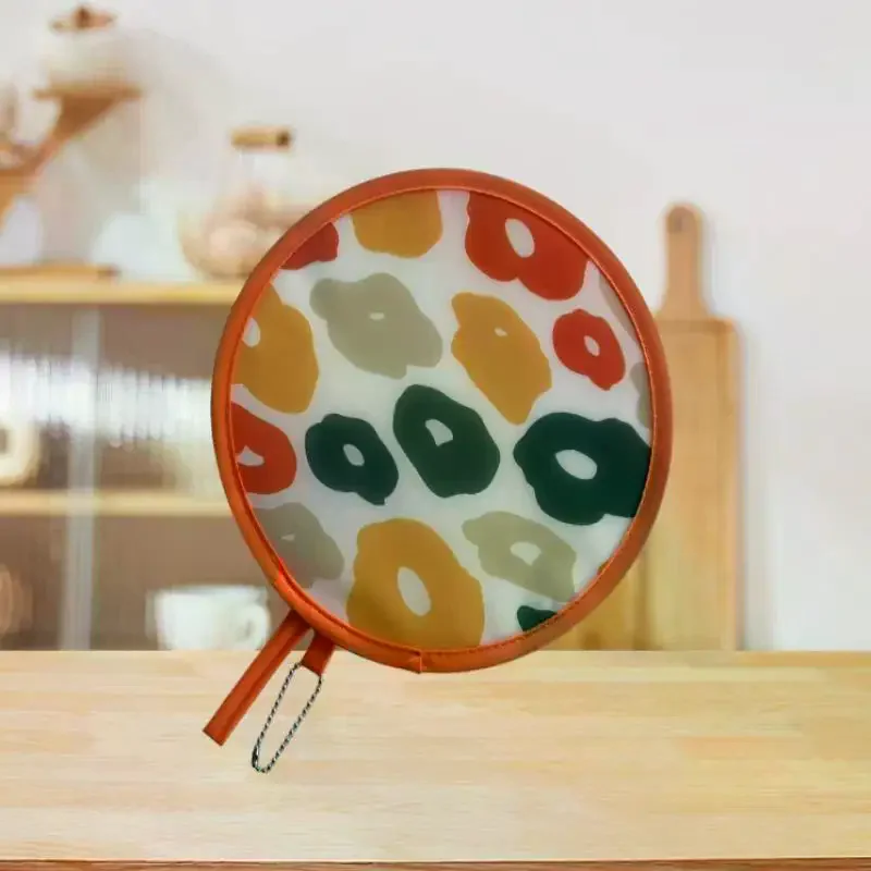 /PFU/Round Hand Fan With Cute Colorful Prints And Portable Hanging Chain Perfect For Summer Outdoor Trips Daily Use Foldable