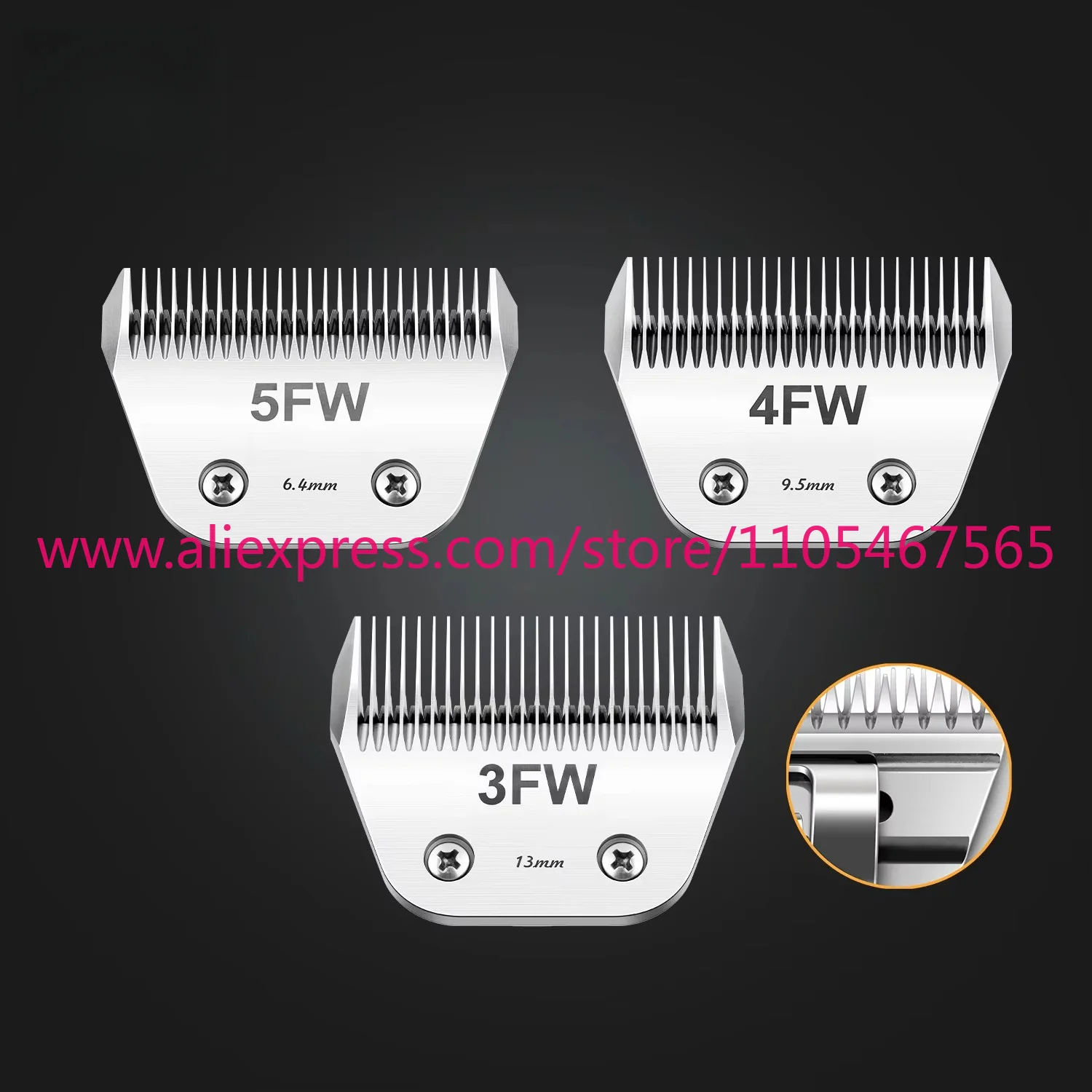 1PCS New Product Professional Pet Grooming Wide Blade A5 Pet Haircut Fader High Carbon Steel Wide Blade 3FW/4FW/5FW/7FW/10FW/30W