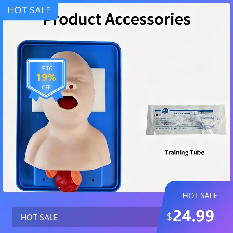 PracticalNewborn Infant Tracheal Intubation Practice Oral Nasal Intubation Training Model With Endotracheal Tube For Medical  21