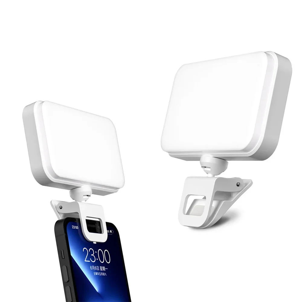 

LED Clip Video Light Portable Selfie Lighting IPad Mobile Phone Laptop Adjustable Brightness Fill Video Photo Photography Lamp