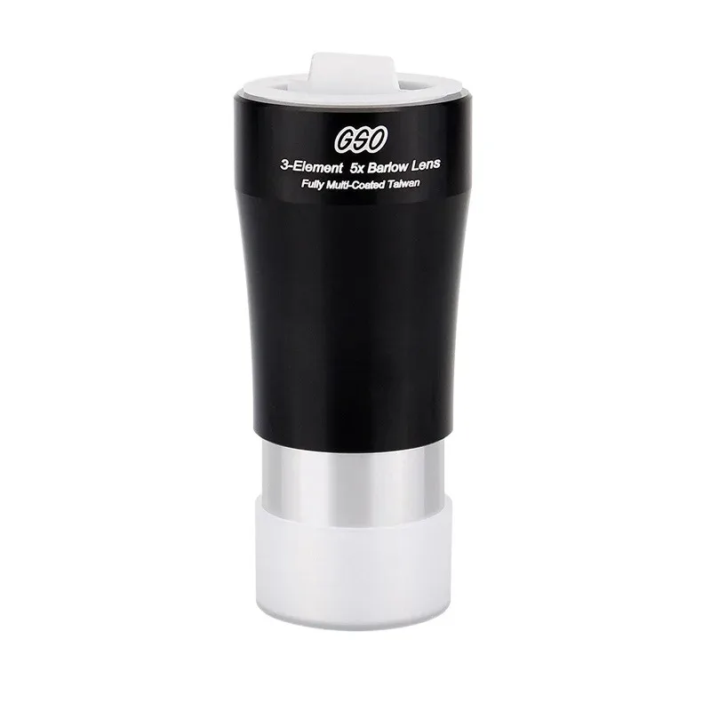 GSO 1.25-Inch 5X Barlow Lens Astronomical Telescope Eyepiece Accessory Extended 3-Element Focus Length for Stargazing And Space