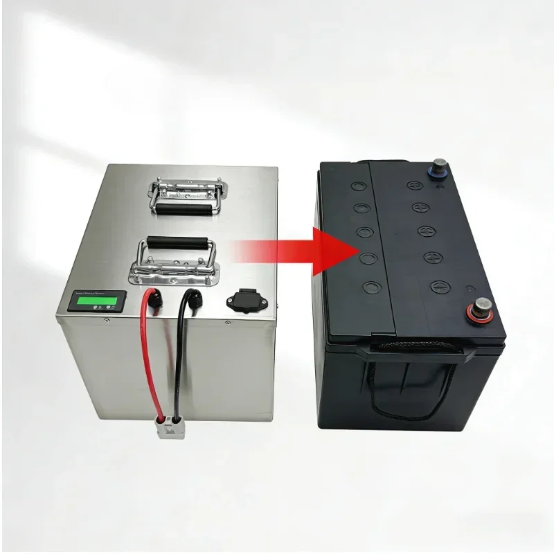 High-power 60V lithium iron phosphate battery, available in 100Ah/120Ah/150Ah/200Ah capacity. Built-in smart BMS & Bluetooth mon