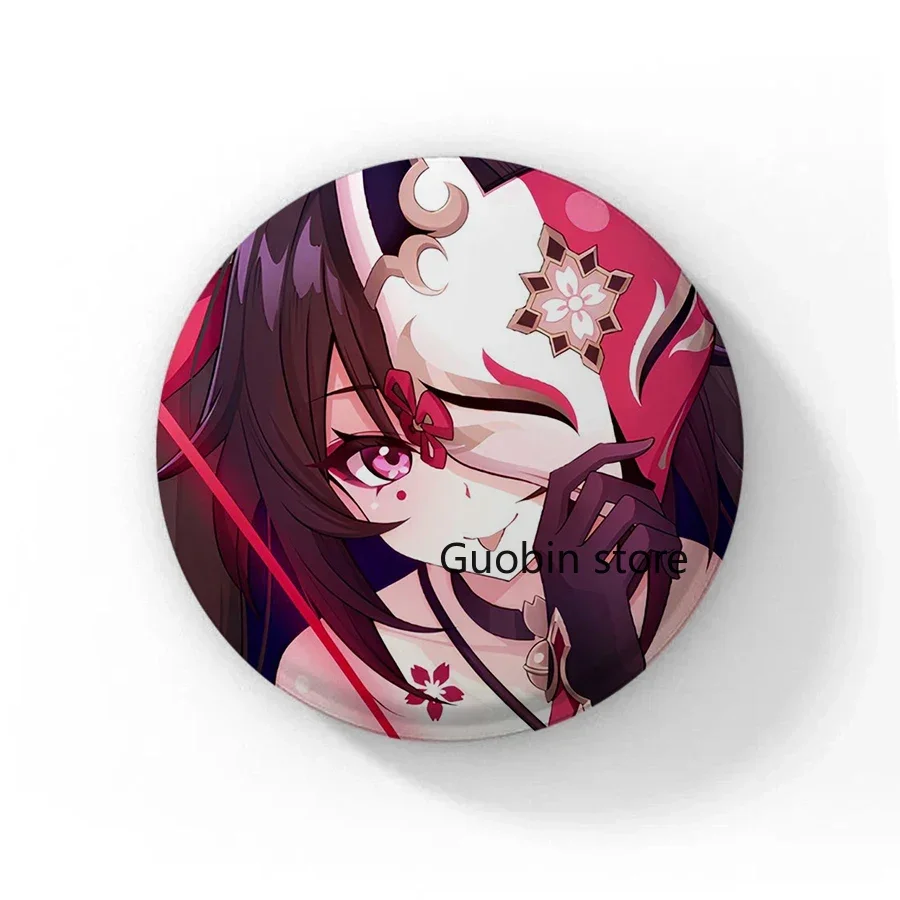 58mm Hot Anime Game Honkai:Star Rail Character Sunday Boothill Button Pin Cute Boothill Fanart Brooch Badge for Gamer and Fans