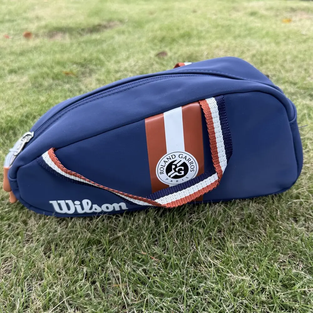 Wilson PU Leather Small Hand Bag Super Tour Tennis AccessoriesRoland Garros Mini Travel Bag Racquet Sports Bag