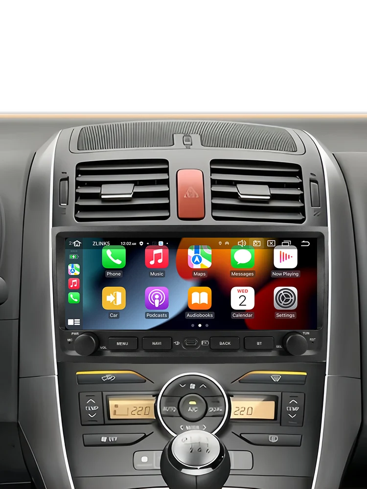 8 CORE Wireless Carplay Android 15 Autoradio 10,26'' Bildschirm Stereoanlage für Toyota Auris Corolla 2006-2012 Autoradio Navigation GPS Multimedia Player Autoradio WIFI 4G BT