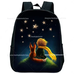 The Little Prince Kindergarten Backpack Cartoon Kids Boys Girls Bookbags Children Mini Knapsack Anime Toddler Rucksack Gift