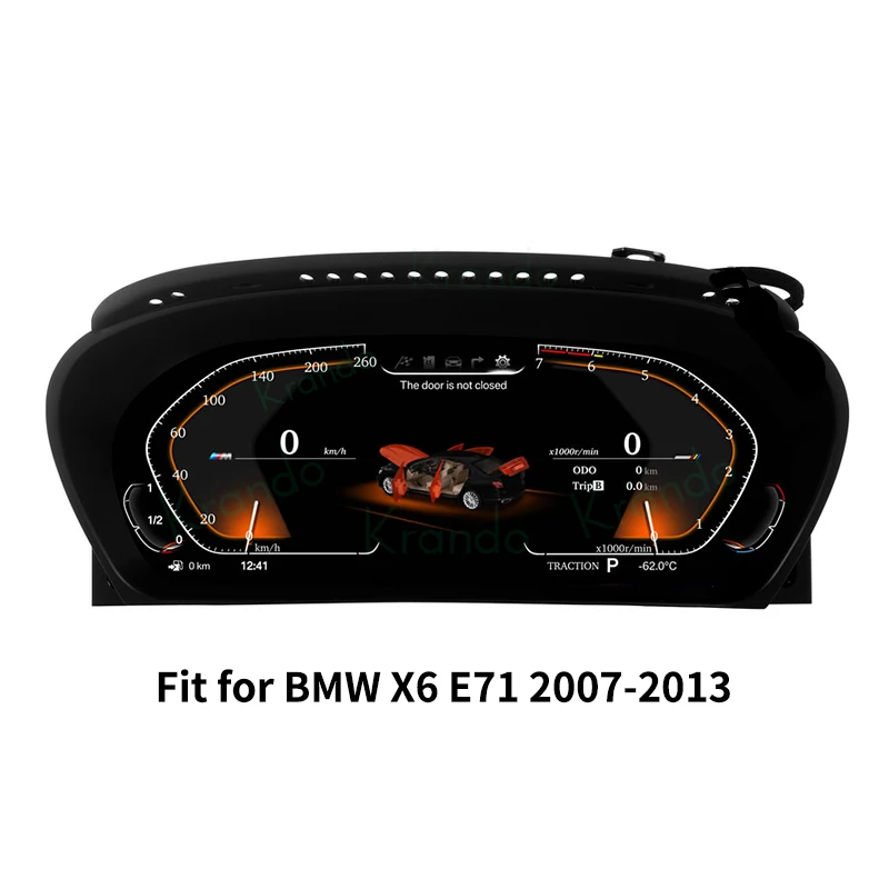 

Автомобильный цифровой инструмент Krando Linux для BMW X6 E71 2007 - 2013 Speedmeter, умный дисплей, панель приборной панели CCC CIC