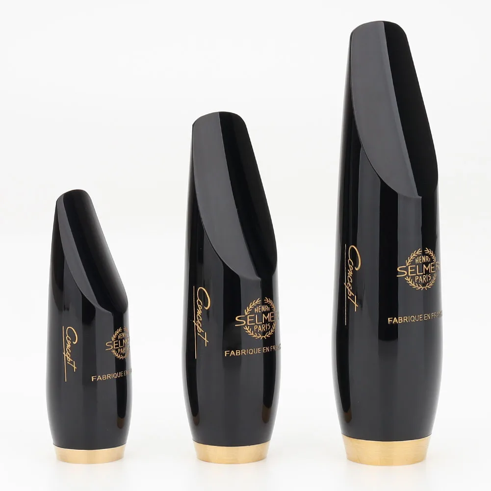 French SELMER Concept Series Soprano, Alto, and Tenor Semi-Metal Saxophone Hard Rubber Mouthpiece Accessories