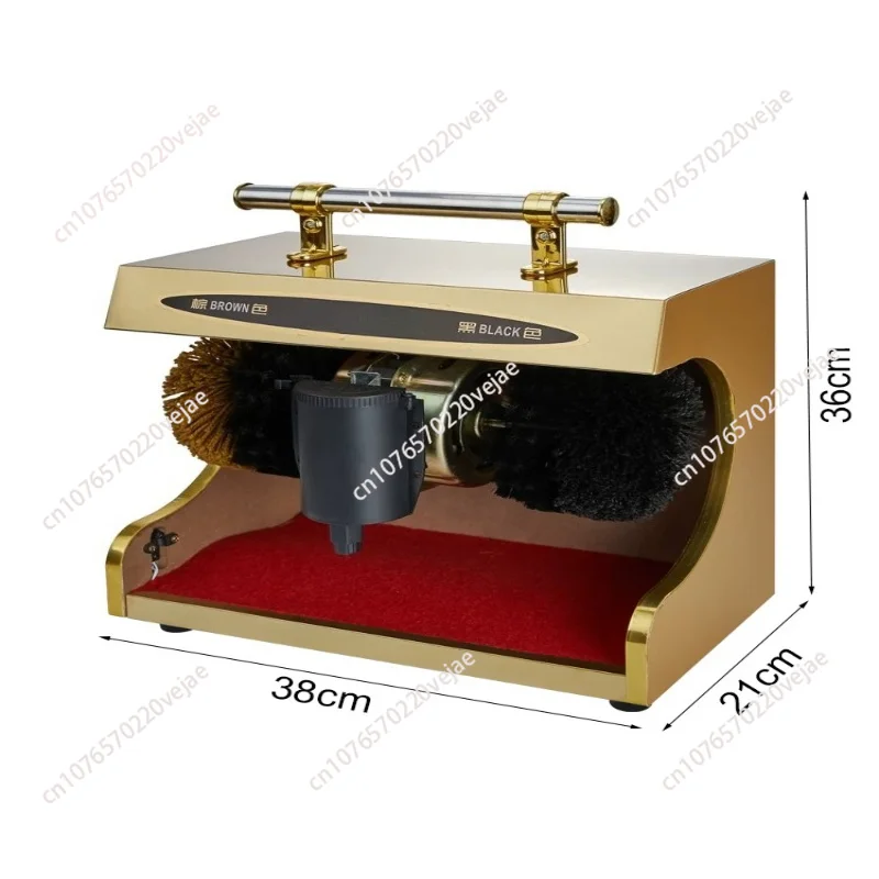 AC220-240V 50-60HZ 46w Dust Removal Bright Leather Automatic Hotel Shoe Polishing Machine equipment leather shoes polishing Mach