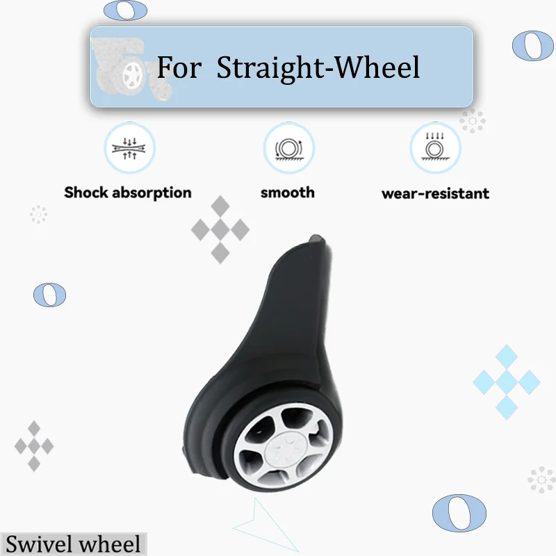 

For Directional Castors Luggage Corner Wheels Straight Rollers 360-Degree Swivel Castors Load-bearing and Durable