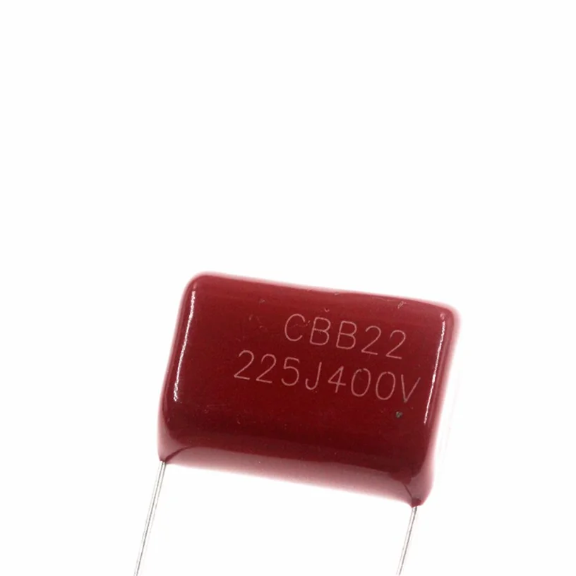 10pcs CBB22 225J400V 400V225J 2.2uF 400V 5% P20 Foot Distance 20mm Metallized Polypropylene Film Capacitor