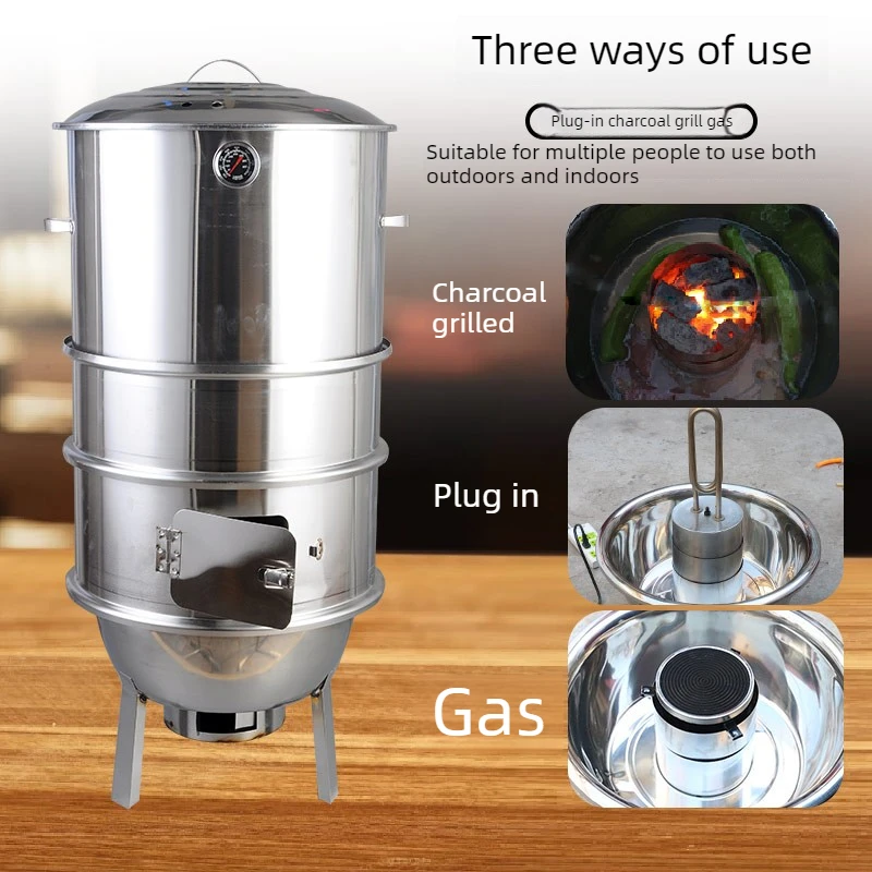 Stainless Steel Hanging Stove Outdoor Barbecue Grill Household Commercial Smokeless Skewered Lamb Chop Roast Small Hanging Oven
