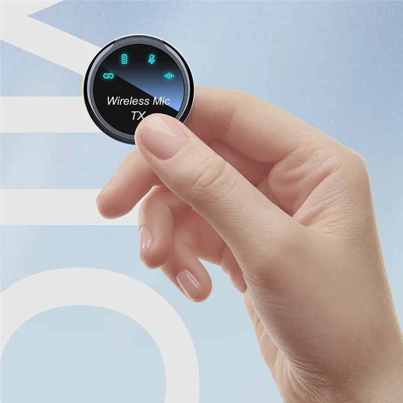 ELEC-ميكروفون Lavalier لاسلكي مغناطيسي لتسجيل الصوت والفيديو وتقليل الضوضاء مع علبة شحن