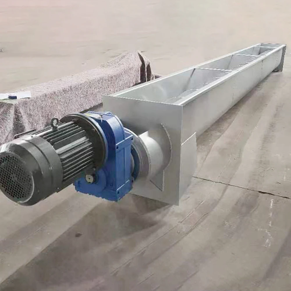 Custom Stainless Steel U-Shaped Screw Feeder Shaftless Screw Conveyor Sludge Conveying Screw Conveyor Factory Manufacturer