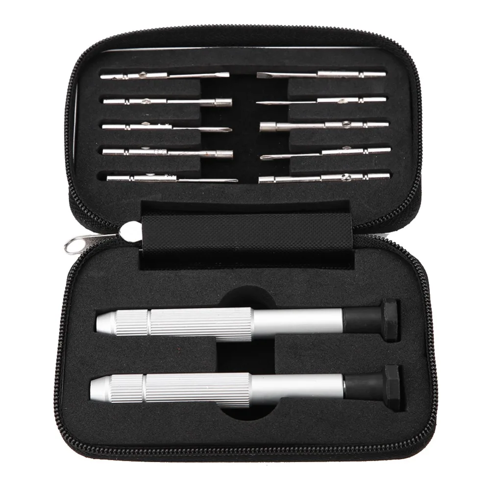 جيب مفك معدني مجموعة متعددة الوظائف حجم السفر مفك النظارات أدوات إصلاح عدة إصلاح الآلة الحاسبة #2