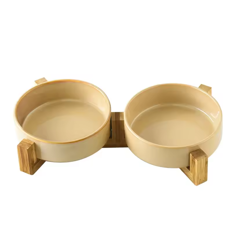 New Ceramic Pet Dog Bowl Small and Medium Sized Dog Slow Food Choking Prevention Slow Food Bowl, Anti Overturning