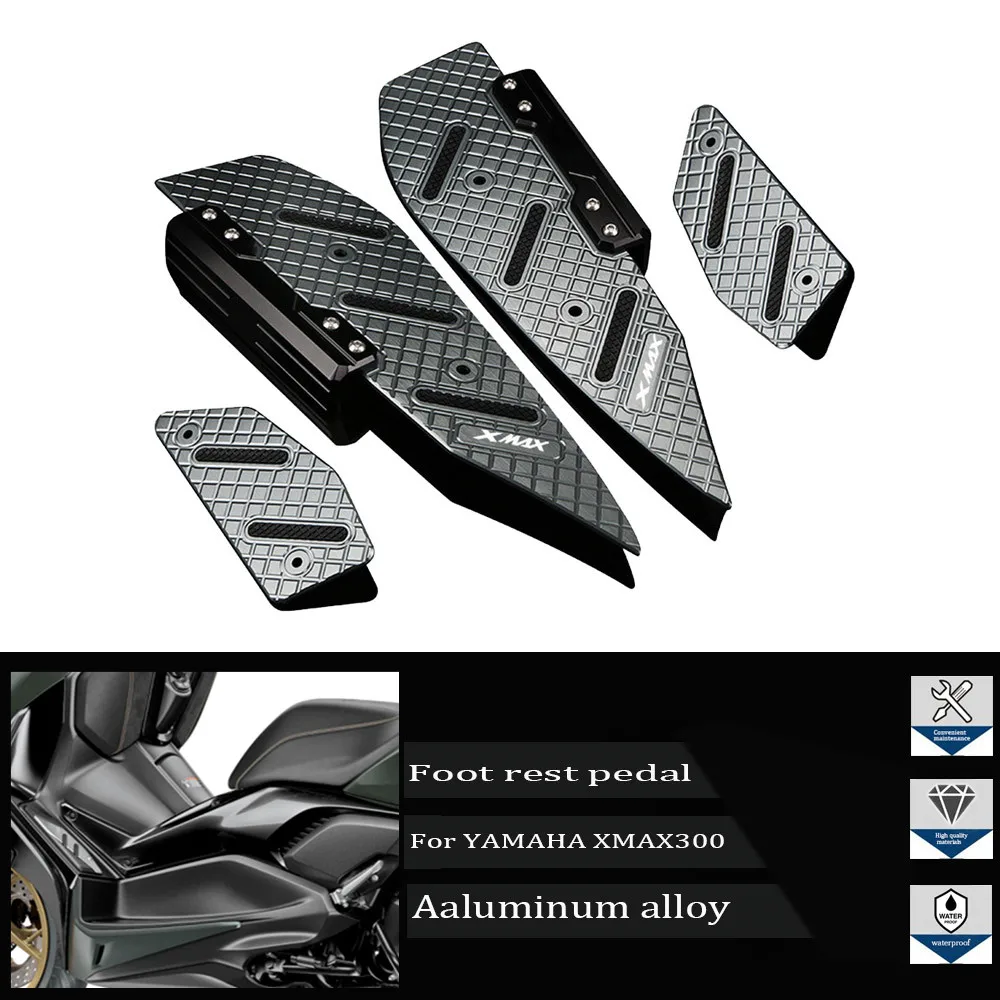 

Suitable for Yamaha Xmax250 300 400 2021 2022 2023 CNC modified pedal motorcycle aluminum rear footrest
