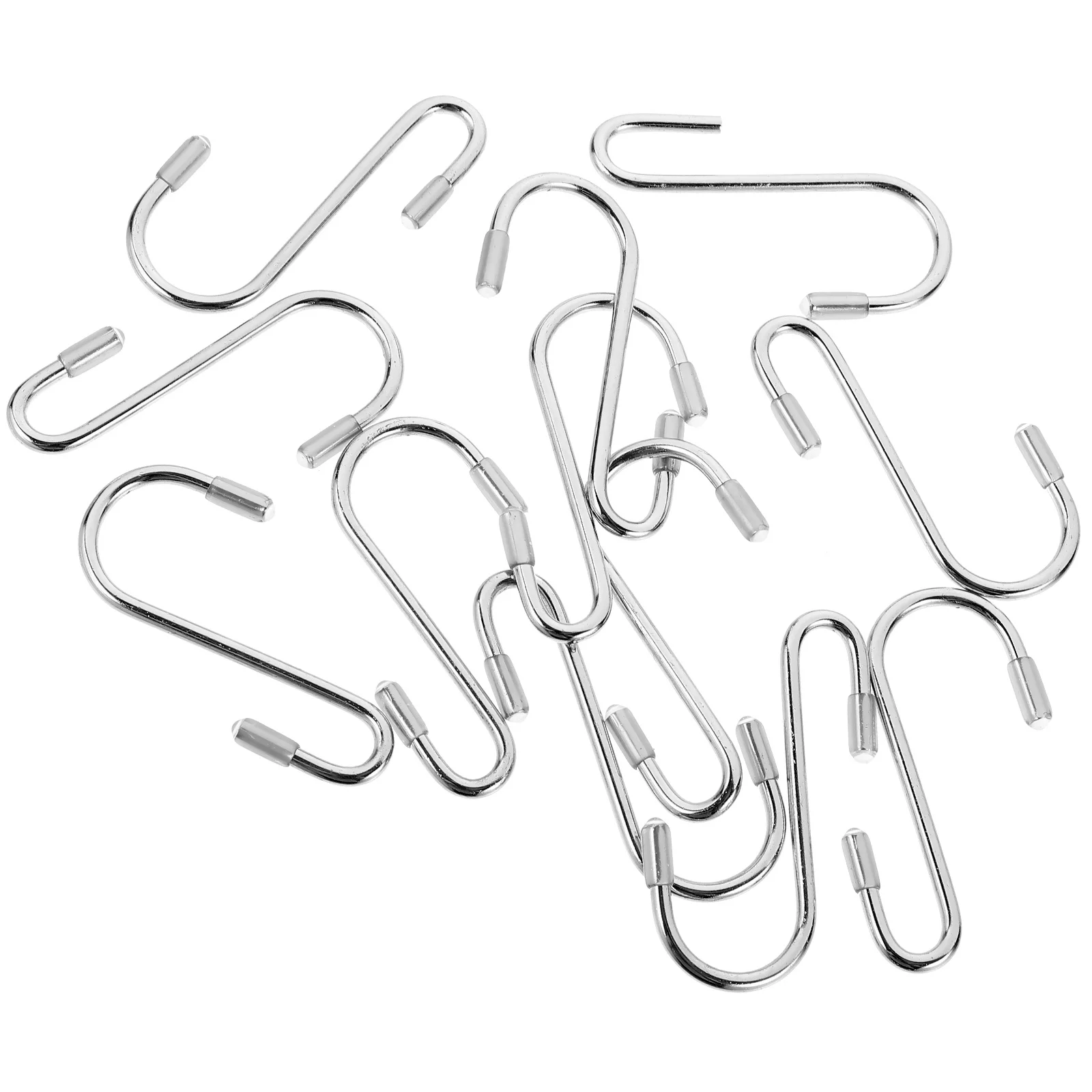 

12Pcs Heavy Duty Small S Hooks 2.4 Inch Iron Hanging Hooks for Kitchen Closet Bathroom Storage Organizer Hand Towel Hook