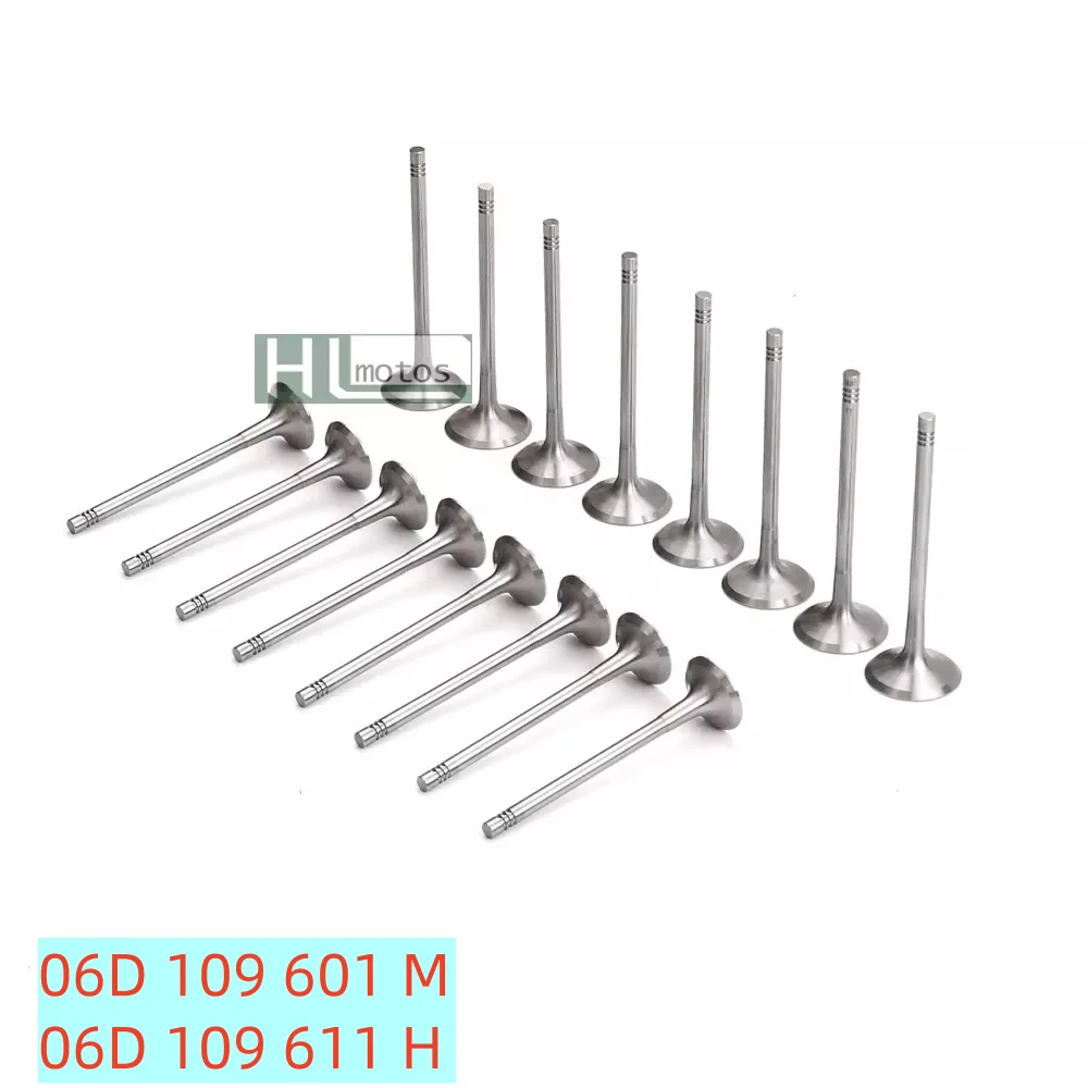 

Long lifespan 16Pcs Engine Intake & Exhaust Valves Set for 1.8T 2.0T VW Beetle GTI GLI Audi A3 A4 A5 Q5 TT Skoda Seat