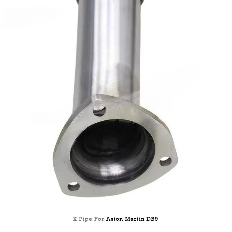 Auto X Pipe For Aston Martin DB9 Vantage Zagato Rapide 6.0 V12 Motorcycle Tuning Exhausted Systems Performance Front Tube Pipe