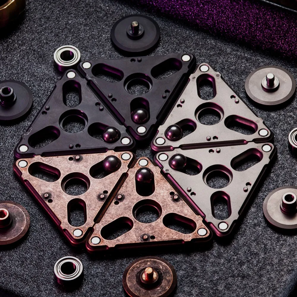 Black Mirror Design EDC Sandwich Fidget Spinner Fidget Toys For Adults Gyro Anxiety Toys Portable Office Desk Accessories