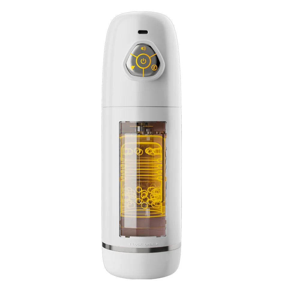 automatic space capsule men's masturbator rotating telescopic Symphony ambient light intelligent pronunciation aircraft cup