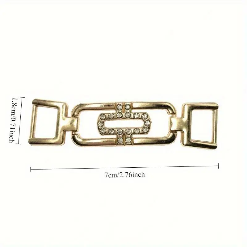 2Pcs Fashion New Style Alloy Shoes Buckles for DIY Shoes Bag Garment Hardware Decoration Accessories